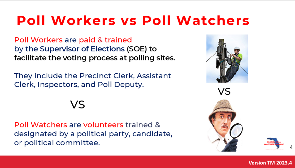 Poll Worker Protect Your Vote Florida